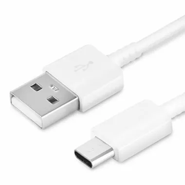 Cablu de date incarcare USB Type-C - USB Samsung S8, S9, S8+ S9+ S10, S10+, lungime 1.15 m, ALB - Fast Charger CU9